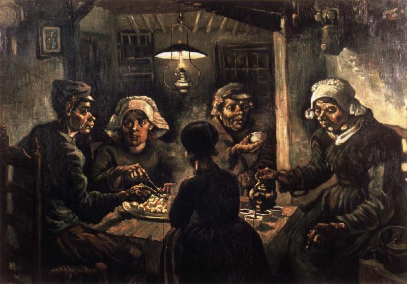 Vincent Van Gogh The potato eaters oil painting picture